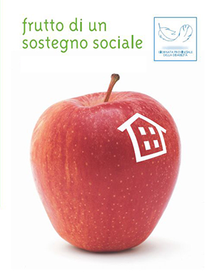 Immagine logo dell'iniziativa benefica "frutto di un sostegno sociale" 2016